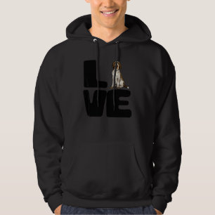 Älskar Min Spinoni Italiani Hund Hoodie