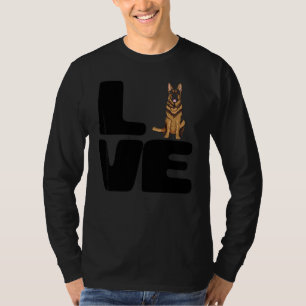 Älskar min tyska schäferhund t shirt