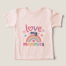 Älskar Mina Mammar Småbarnsflicka T Shirt