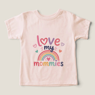 Älskar Mina Mammar Småbarnsflicka T Shirt