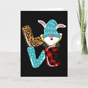 Älskar påsk Tomte Leopard Randig Älskar påsk Tomte Kort
