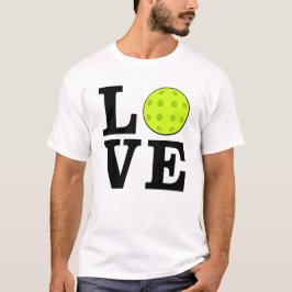 Älskar Picklebal - Svart Text T Shirt