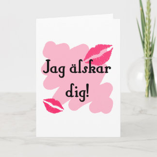 Älskar pik för Jag - svensk Helgkort