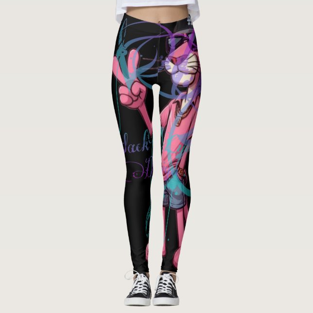 Älskar rosa pantern  leggings (Framsida)