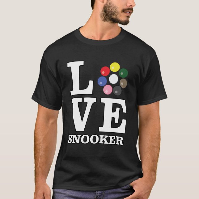 Älskar Snooker  T Shirt (Framsida)