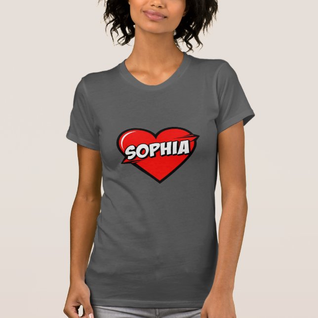 Älskar Sophia T Shirt (Framsida)