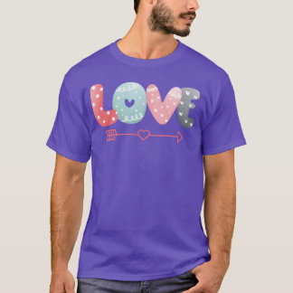 älskar söt familj t shirt