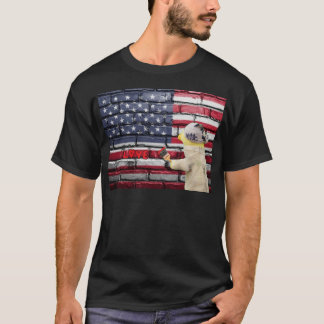 Älskar USA graffiti väggkonst. T-Shirt