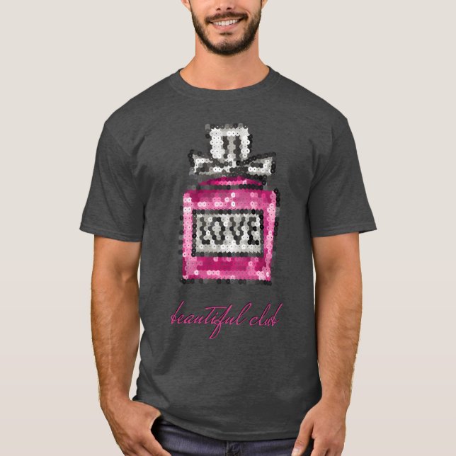 älskar vacker klubbflicka t shirt (Framsida)