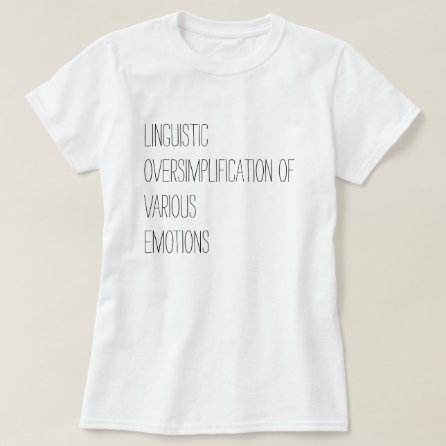 ÄLSKAR vad elak? T-shirt (Design framsida)