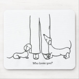 Älskar vem dig? Mousepad Musmatta