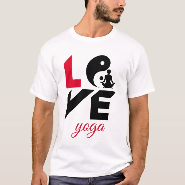 Älskar yoga t shirt (Framsida)