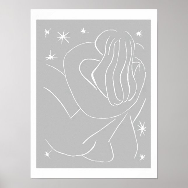 Älskare Abstrakt Poster (Framsidan)