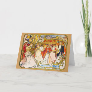 Älskare, Alphonse Mucha Kort