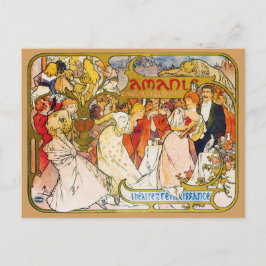 Älskare, Alphonse Mucha Vykort