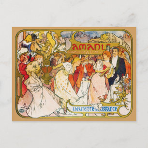 Älskare, Alphonse Mucha Vykort