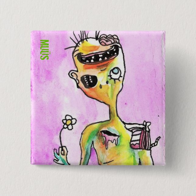 Älskare av daisyzombien knäppas knapp (Framsida)