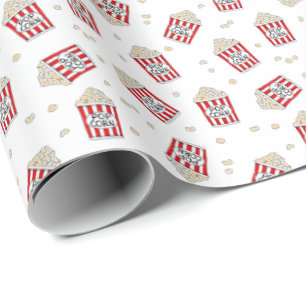 älskare av den söta popcorn-mönster-filmen presentpapper
