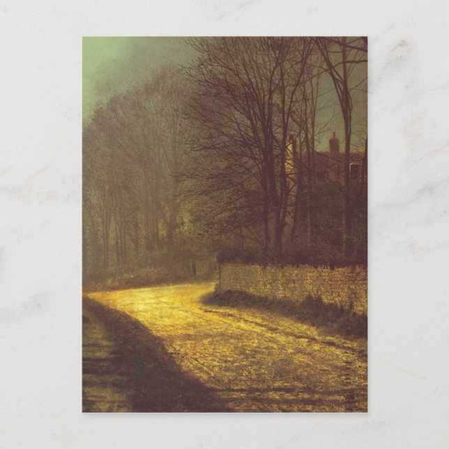 Älskare av John Atkinson Grimshaw Vykort (Framsida)