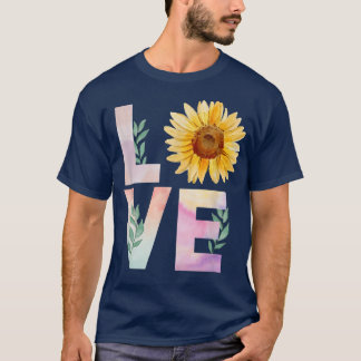 Älskare av solrosblomma t shirt