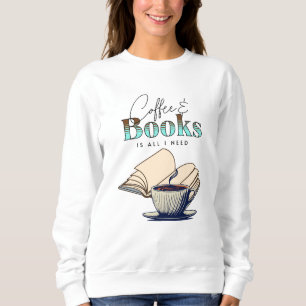 Älskare av vintageböcker och kaffe t shirt