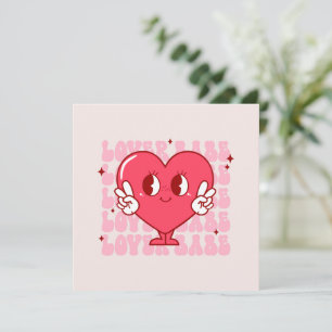 Älskare Babe Cute Smilande hjärta och upprepad t