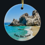 Älskare Beach, Cabo San Lucas Julgransprydnad Keramik<br><div class="desc">Älskare Beach är den största stranden attraktion i Cabo San Lucas. Sol,  sand och vackra vatten-behållor är de som är upptagna på dagen.</div>