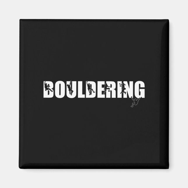 Älskare Bouldering av klimatberget sten Magnet (Framsidan)