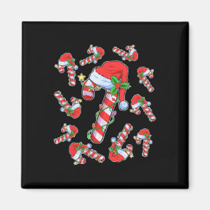 Älskare Candy cane jultomten jultomten Julafton Li Magnet