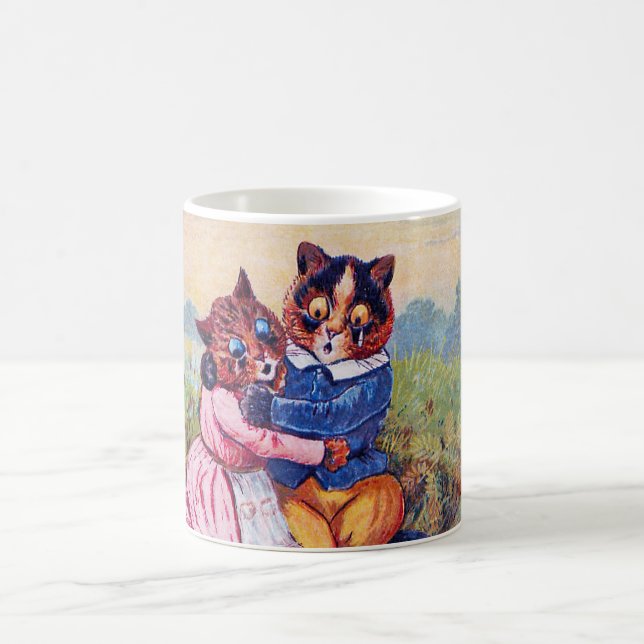 Älskare Cat (Strong Emotion), Louis Wain Kaffemugg (Center)
