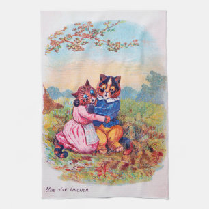 Älskare Cat (Strong Emotion), Louis Wain Kökshandduk