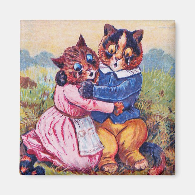 Älskare Cat (Strong Emotion), Louis Wain Magnet (Framsidan)