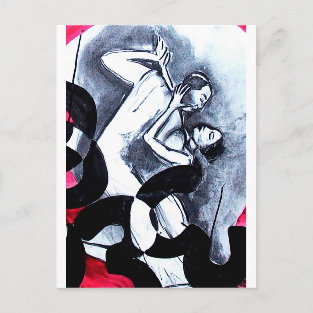 Älskare Dance in time Vykort (Framsida)