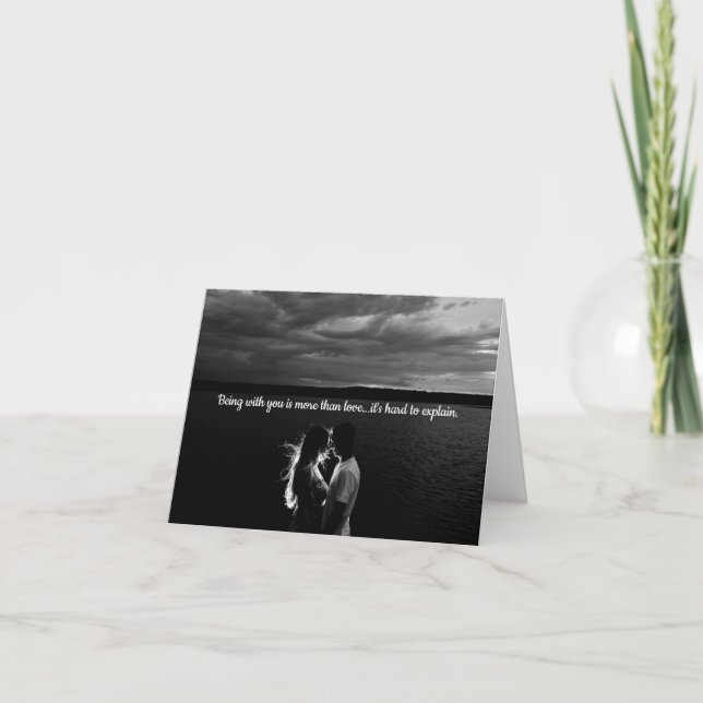 Älskare Externt Flame Soulmate Kärlek Kort (Framsida)