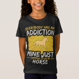 Älskare för djur för lantgård för hästböjel t shirt