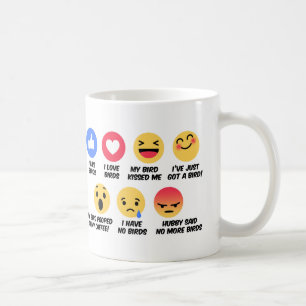 Älskare för Facebook reaktionsfågel Kaffemugg