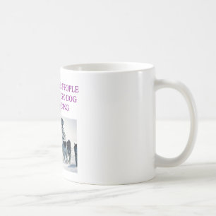 älskare för iditarod för hundsled tävlings- kaffemugg