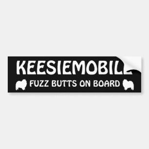 Älskare för Keeshond för Keesiemobile Fuzzändo Bildekal