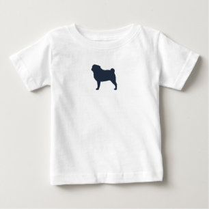 Älskare för mops för mopshundSilhouette kall Tee Shirt