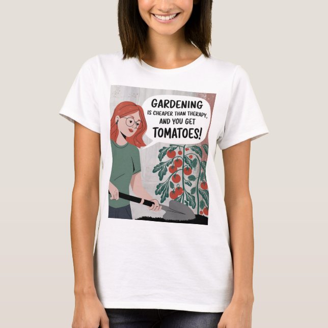  Älskare Garden Therapy Stil T Shirt (Framsida)