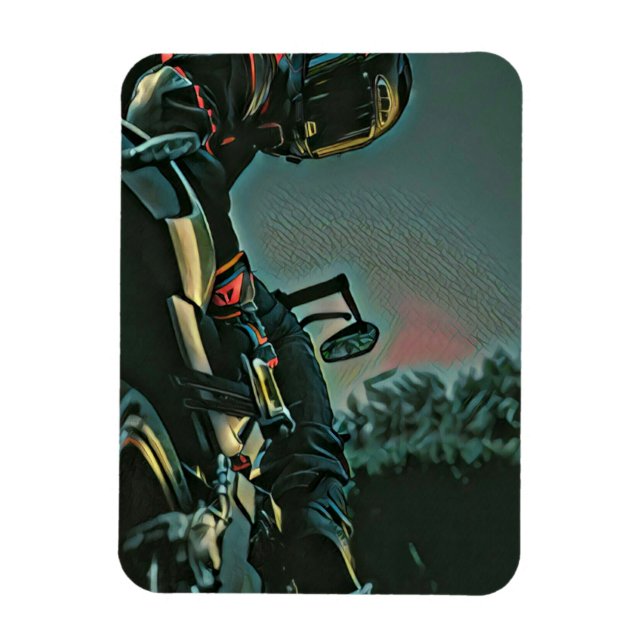 älskare-gåva för motorcykel tävla magnet (Vertikal)