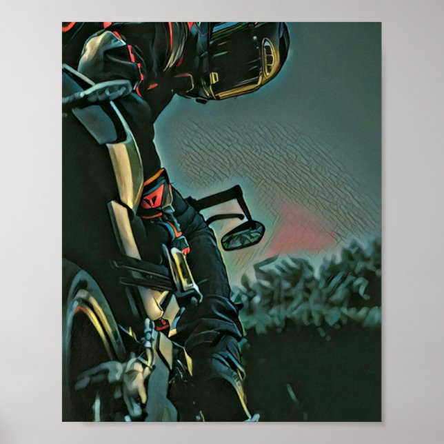 älskare-gåva för motorcykel tävla poster (Framsidan)