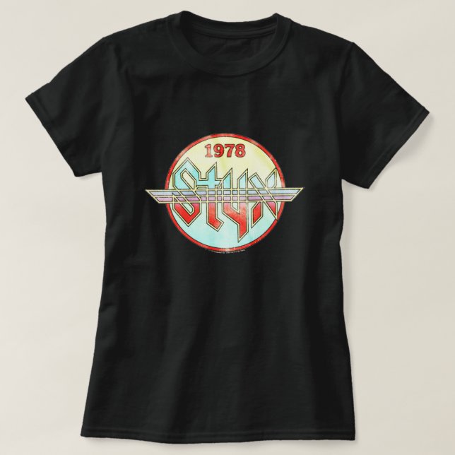 Älskare-gåvan från STYX Band Top Music för Fläkt T Shirt (Design framsida)