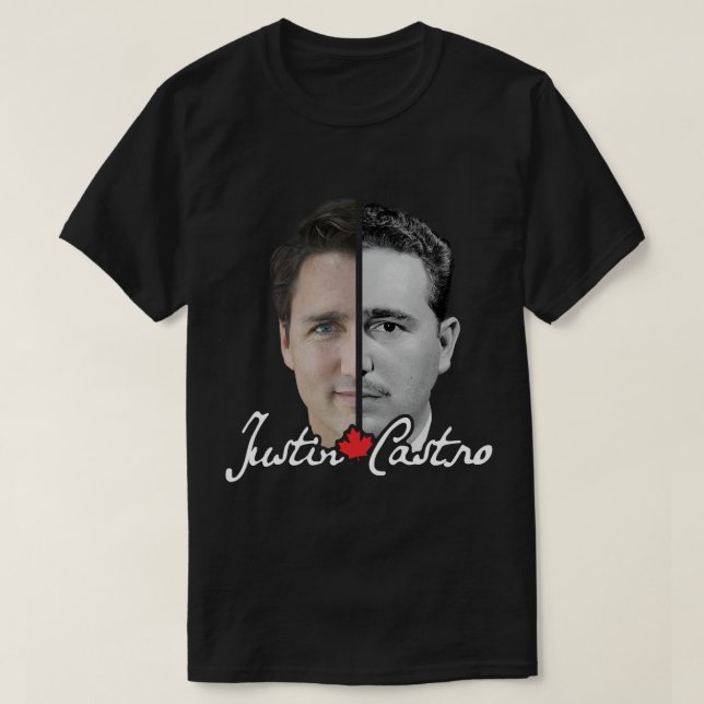 Älskare ger Justin Politikar Trudeau presenterar b T Shirt (Design framsida)