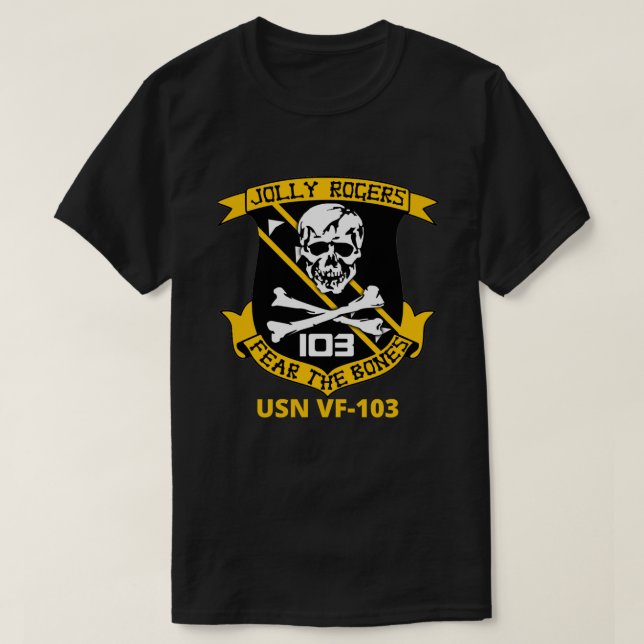Älskare ger oss marinen VF 103 Classic Fläkt T Shirt (Design framsida)