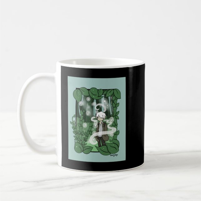 Älskare Gift Anime Tv Mushishi Series Gift for Bir Kaffemugg (Vänster)
