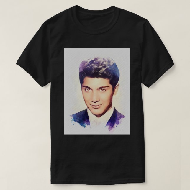 Älskare Gift Paul Anka, Music Legend Electric Guit T Shirt (Design framsida)