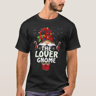 Älskare Gnome Buffalo Play Matching Family Christm T Shirt