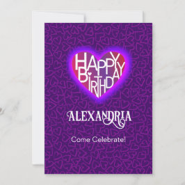 Älskare Heart® Customize Birthday Card/Inbjudan Inbjudningar