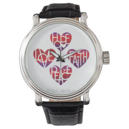 Älskare Heart® KÄRLEK X 4 Watch Armbandsur